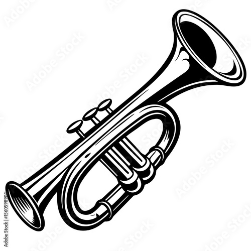 trumpet vector illustration