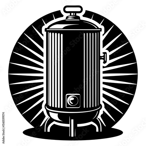 vector illustration of a gas pump