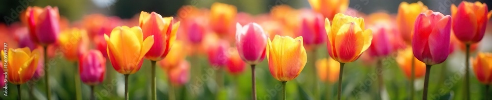 Vibrant Spring Tulips Blooming in a Lush Garden Pastel Pink, Purple, Yellow, and Orange Hues Create a Cheerful, Happy Floral Scene Perfect for Spring Themes and Celebrations Vibrant Spring Tulips Blooming in a Lush Garden Pastel Pink, Purple, Yellow, and Orange Hues Create a Cheerful, Happy Floral Scene Perfect for Spring Themes and Celebrations