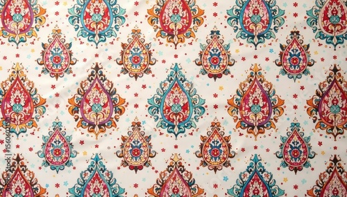 Subtle paisley motif, seamlessly repeating in a soft color palette , decorative, delicate