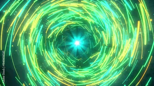 Circular Lines Particle Vortex Animation