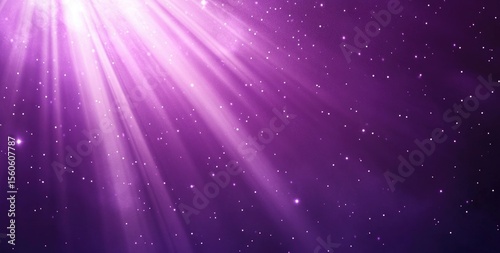 Radiant purple background with light rays