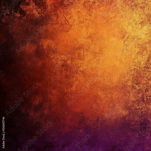 Textured grunge background in warm orange and purple hues for design elements