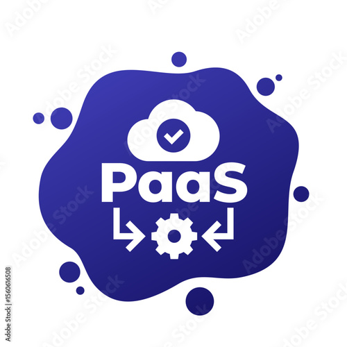 Paas icon, Platform as a Service vector design