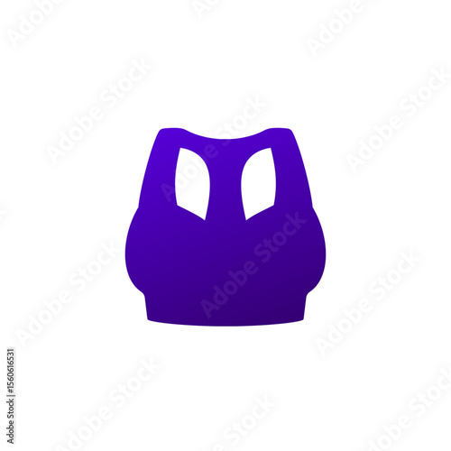 sport bra icon on white
