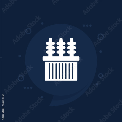 substation vector icon for web