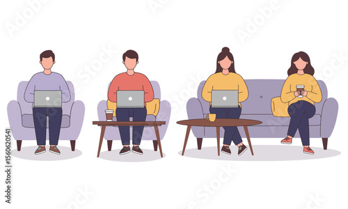 A group of business people are sitting around a table in an office during a meeting, engaged in teamwork and communication