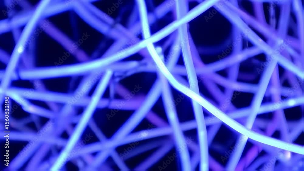 Glowing neon lines forming complex pattern Glowing neon lines forming complex pattern