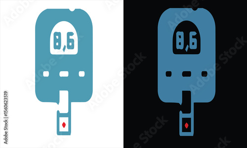 vector illustration of a set of digital buttons