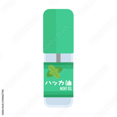 ハッカ油　スプレー　イラスト