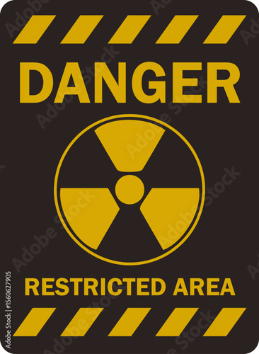 danger restricted area sign