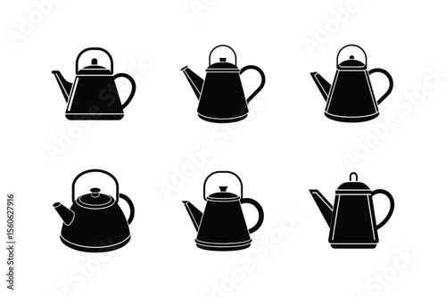 kettle silhouette vector illustration