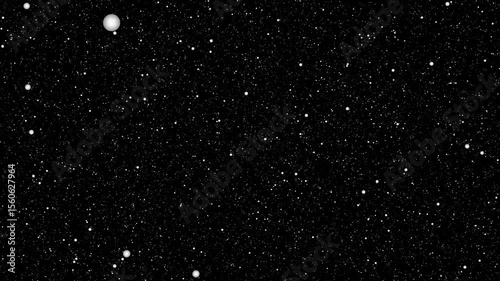 Wallpaper Mural Flying through realistic starfield from outer space with stars motion. particles dark space. Torontodigital.ca