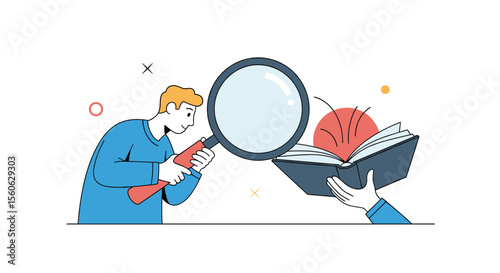 Exploring Knowledge Through Magnification and Open Books A Metaphor for Discovery