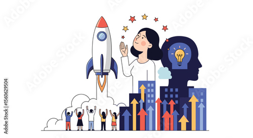 Igniting Innovation and Inspiring Growth Together Launching New Ideas for a Brighter Future