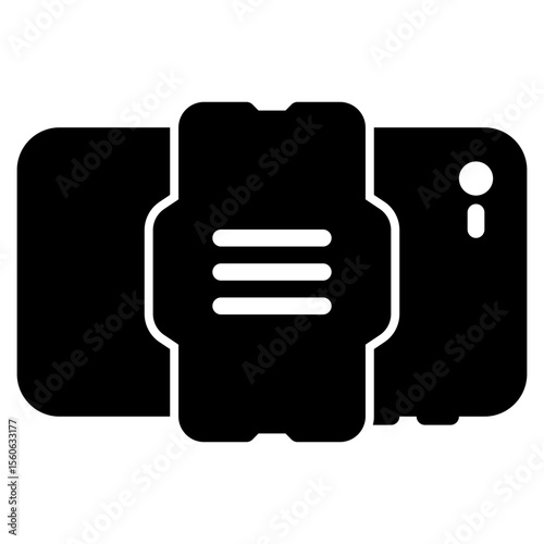 Cooler Phone icon with solid theme and transparent background