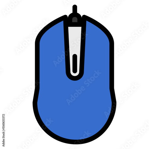 Mouse icon with Filled line theme and transparent background