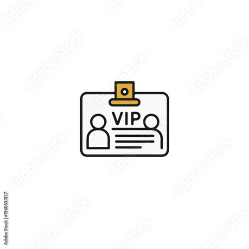 A simple VIP card illustration