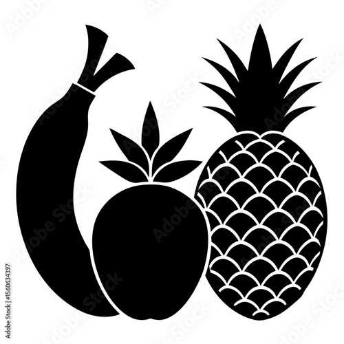 vector illustration of pineapple