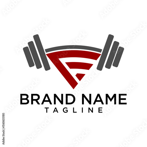 FitStrength a logo combining a barbell with the letter "F," representing strength and fitness