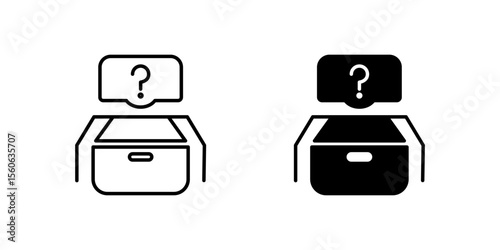 Clear lost items luggage icon set for finder services, missing belongings, and travel issues. Useful for customer service and security themes.