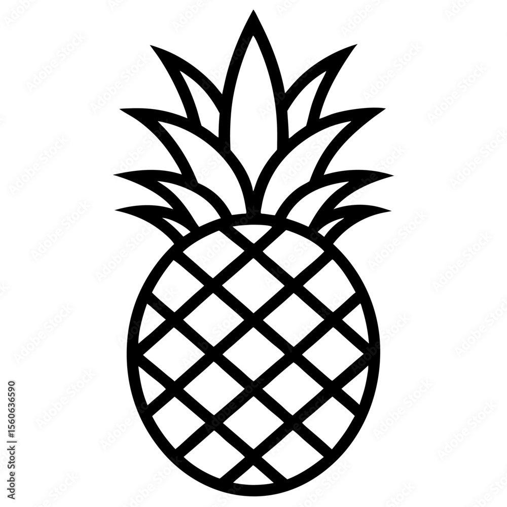 Obraz premium illustration of pineapple