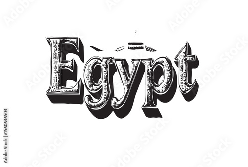 Explore Ancient Egypt Golden Hieroglyphic Text with Pyramid Desert Background in Warm Tones