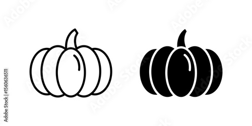 Delicious pumpkin pie icon set ideal for food blogs, dessert recipes, and holiday themes.