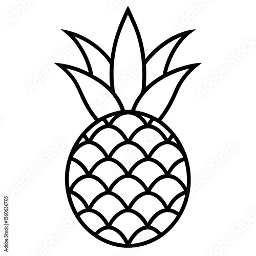pineapple isolated on white