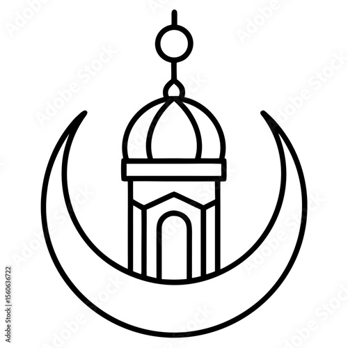 taj mahal vector icon