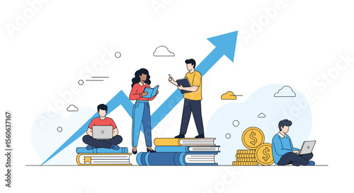 Teamwork and Collaboration Driving Business Growth and Success Together