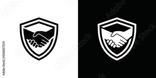 Free Download simple handshake logo design vector  - GFXLoad