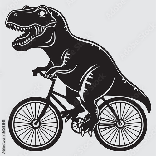 Vector illustration of a person cycling, a fun sport activity