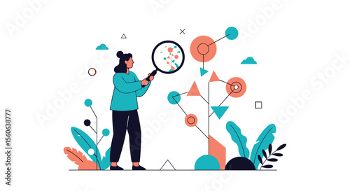Analyzing Complex Data Structures Through Magnification and Observation