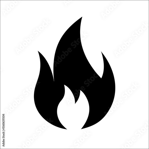 vector image of an abstract fire