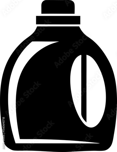Fabric Softener Container Silhouette Graphic