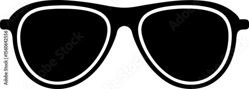 Stylish Eyewear Silhouette Graphic