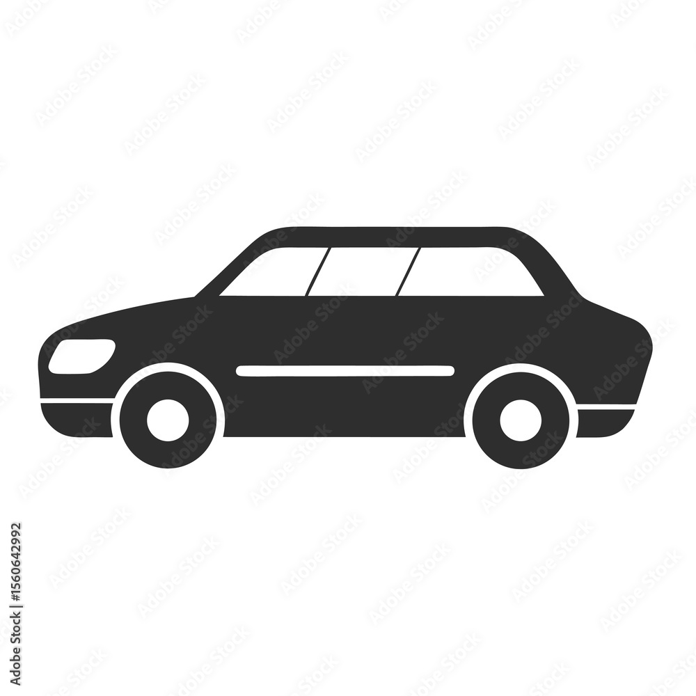 Fototapeta premium black and white car
