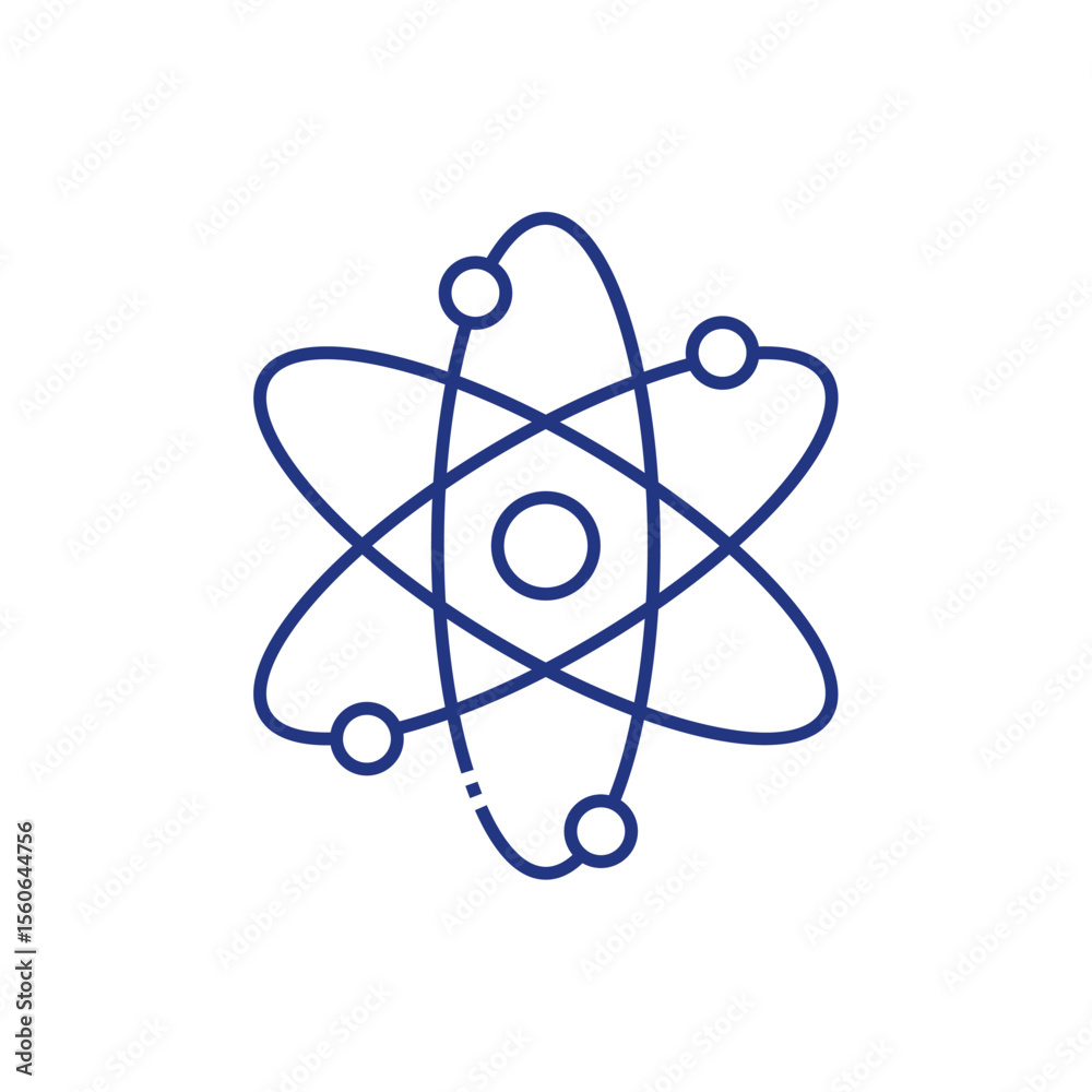 Line DNA Molecule Icon for Science Projects Line DNA Molecule Icon for Science Projects