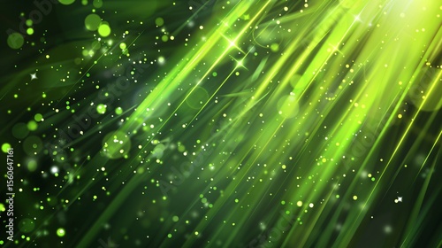 Abstract green backdrop with shining effects