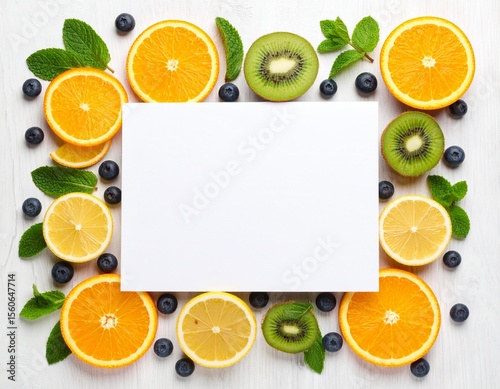 Fresh Fruits Flat Lay