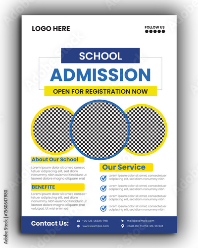 ids back to school education admission flyer poster template bundle, Creative and modern online school kids education admission flyer poster layout , book cover, leaflet, brochure template bundle