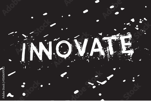 Neon Innovate sign glows vibrantly on a futuristic tech surface showcasing innovation and digital transformation with