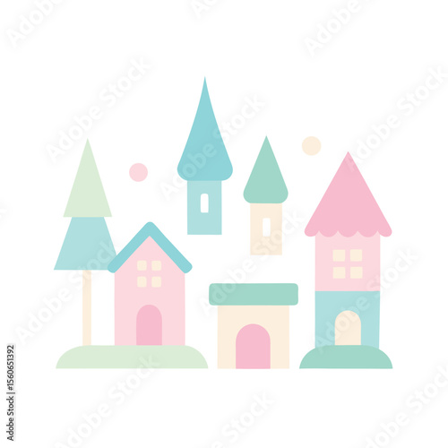 16 Cottagecore Village Illustrations for Design