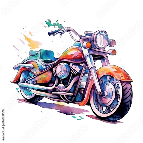 A biker on a red sport motorcycle rides at high speed on a road