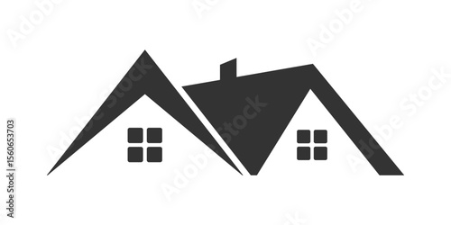 House logo. Roof icon. Vector symbol.