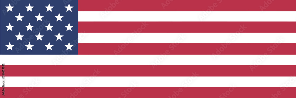 Obraz premium American Flag Stripes, Stars, and National Symbolism