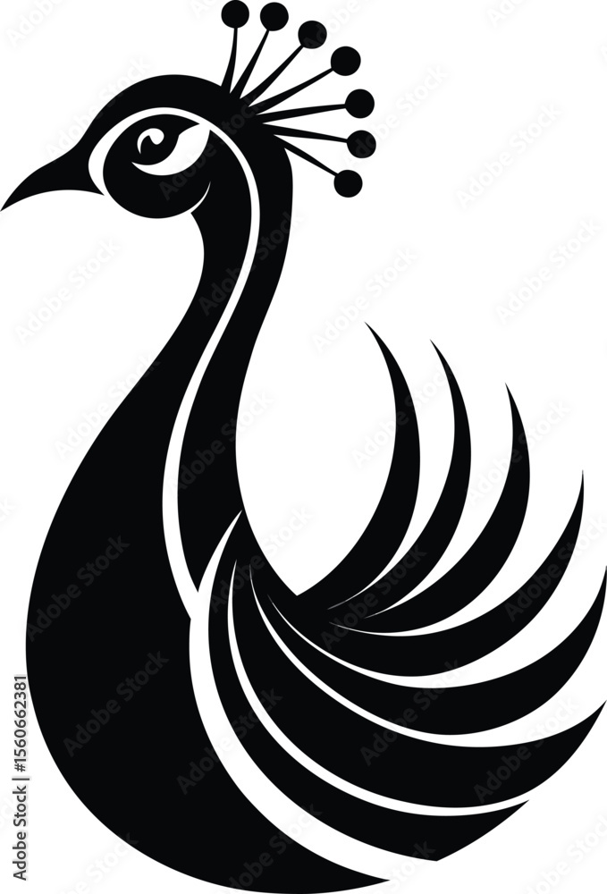 Obraz premium Stylized monochromatic illustration of an isolated object on white background isolated on white background