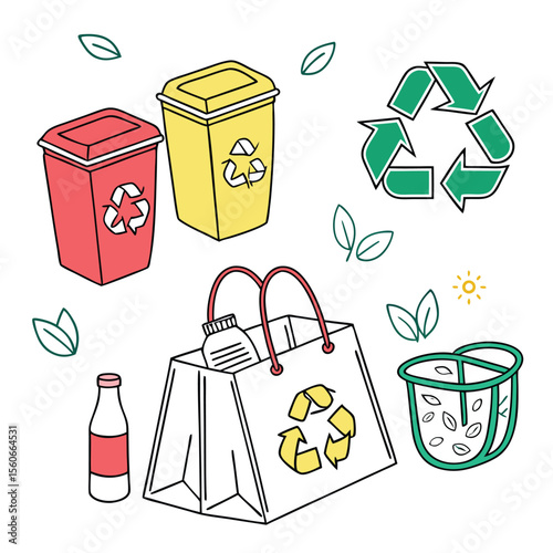 Eco-Friendly Recycling Illustrations Power Up Your Campaigns
