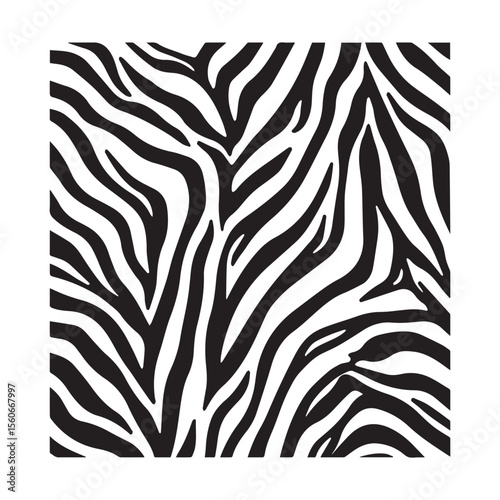 Striking Zebra Stripes Bold Black and White Pattern Evoking the Wild Animal Kingdom and Natural Elegance Seamless Repeat